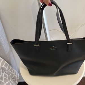 Almost new large Kate Spade black bag. About 11x9.
